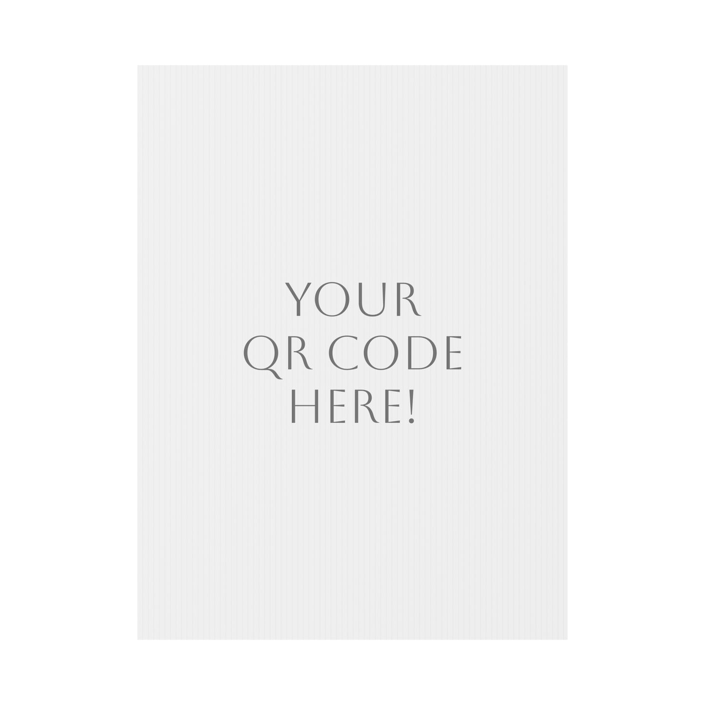 Plastic Yard Sign with QR Code (One Side)