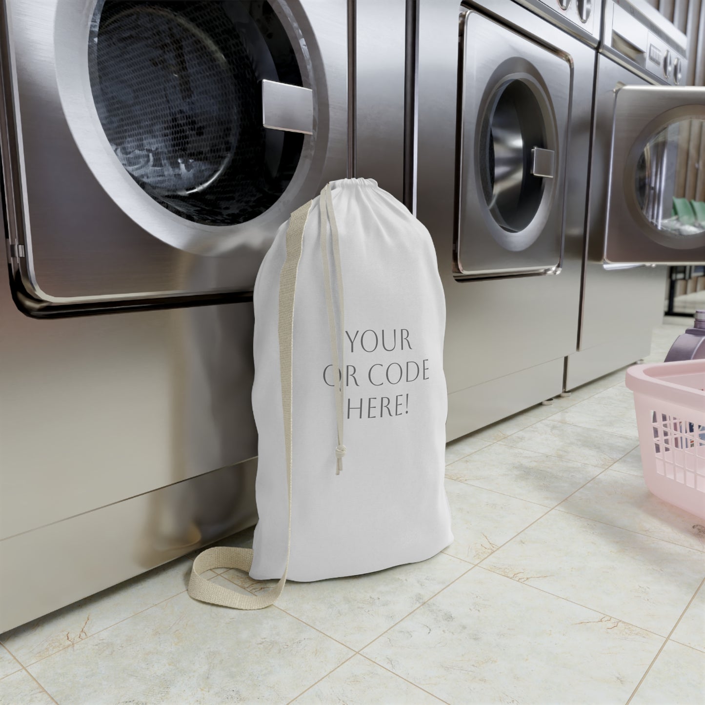 Laundry Bag with Custom QR Code