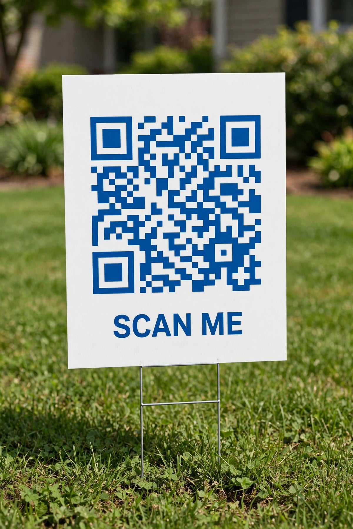 Yard Sign with Your QR Code